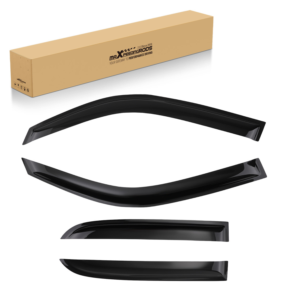 Weather Shields compatible for Toyota Hilux 1997-2005 Window Deflectors Black 4Pc